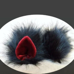Black & Red Cat Clip-on Ears -Smiffys Sales 10 Black and red cat product square