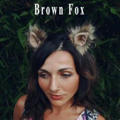 Furry Ears -Natural- Teardrop Style 26 Furry Ears -Natural- Teardrop Style -Smiffys Sales 2 Brown fox model titled