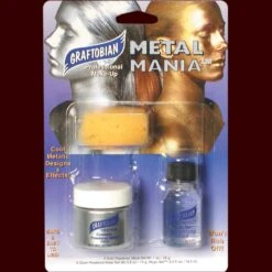 Metal Mania Metallic Powder Application Kit -Smiffys Sales 31 Metal Mania Silver 98647