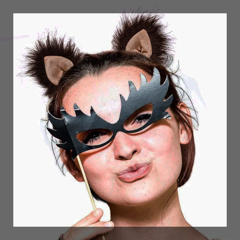 Mini Brown Clip-on Ears 3 Mini Brown Clip-on Ears