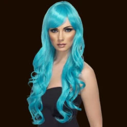 Smiffys Desire Long Curly Wig -Smiffys Sales 42102 Desire aqua