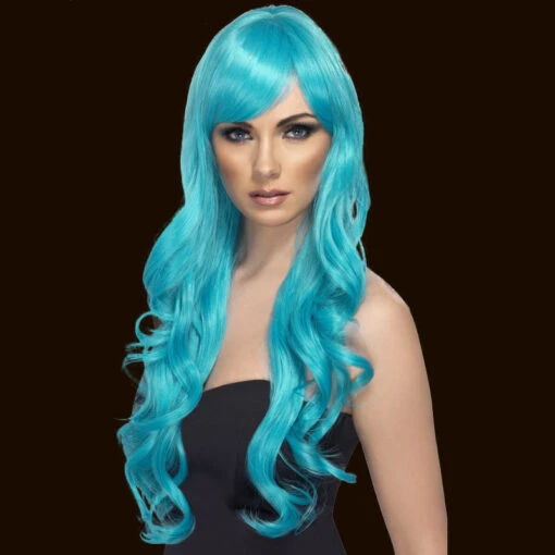 Smiffys Desire Long Curly Wig - Image 4