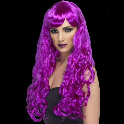 Smiffys Desire Long Curly Wig - Image 8