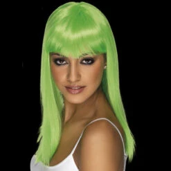 Smiffys Glamorama Wig -Smiffys Sales 42159 Glamourama neon green