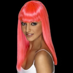 Smiffys Glamorama Wig -Smiffys Sales 42161 Glamourama neon pink
