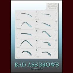 Eyebrow Stencils -Smiffys Sales 53 Bad Ass Brows Dramatic 78467