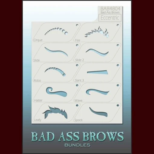 Eccentric Eyebrow Stencils