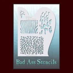 Bad Ass Stencils 39 Bad Ass Stencils -Smiffys Sales 54 BAD6017 Animalia 78563