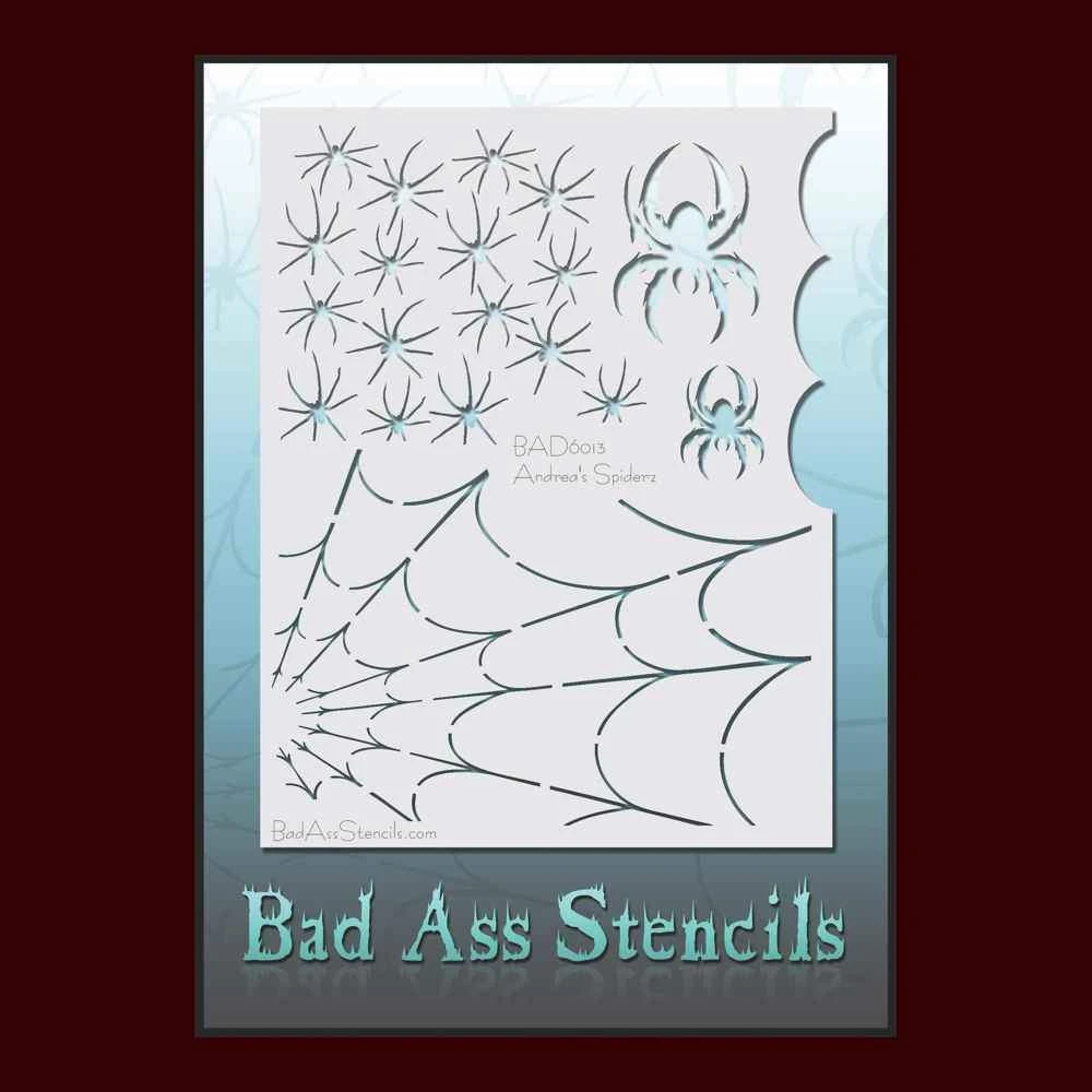 Spiderz Full Sheet Stencil 3 Spiderz Full Sheet Stencil