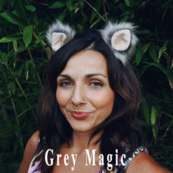 Furry Ears -Natural- Teardrop Style 35 Furry Ears -Natural- Teardrop Style -Smiffys Sales 7 Grey magic model2 titled