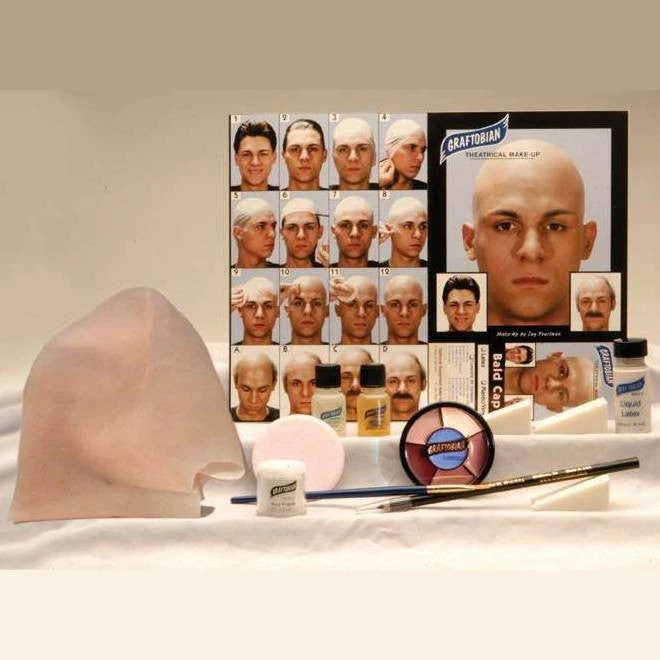 Bald Cap Kit Or Cap Only - RMG Makeup 3 Bald Cap Kit Or Cap Only - RMG Makeup