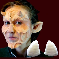 Cazuhl Horns Small -Smiffys Sales Cazuhlsmallhornswithface