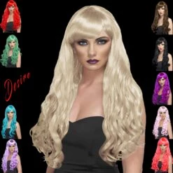 Smiffys Desire Long Curly Wig