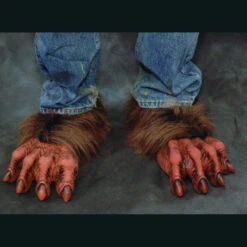 Werewolf Deluxe Costume Feet - Brown