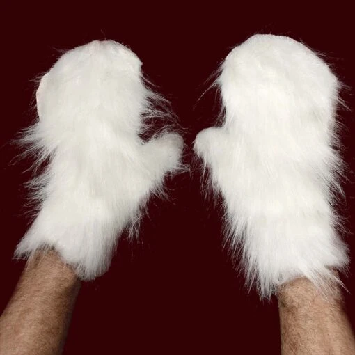White Furry Costume Bunny Paws
