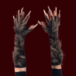 Wolf Werewolf Gloves - Brown