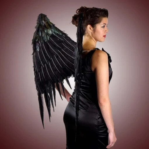 Maleficent Inspired Black Feather Wings (large) - Image 2