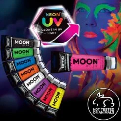 Neon UV Face & Body Paint W/Applicator 75ml