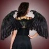 Maleficent Inspired Black Angel Wing (small) -Smiffys Sales SmMaleficentmodelback