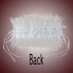 Feather Choker -Smiffys Sales Whitefeatherchoker back