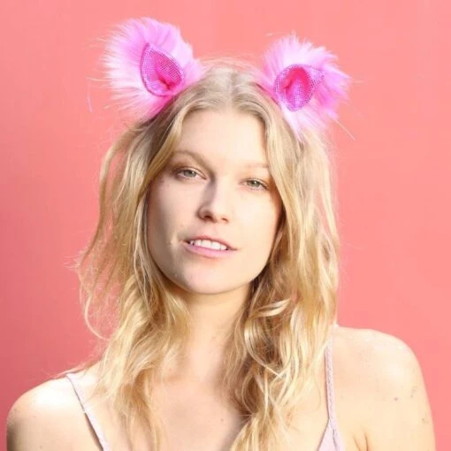Pink Patch Clip-on Ears - Image 2